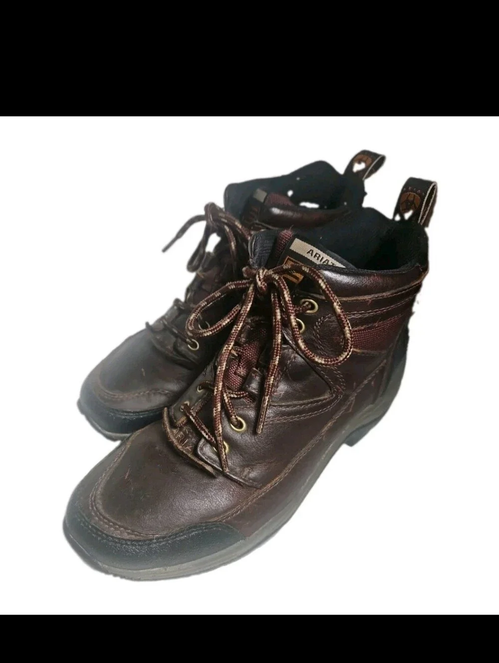 ARIAT Terrain Women Hike Boot Brn Leather ATS Sz8B Hike Trail Riding 10004138[8B